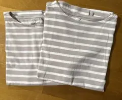 無印良品　ボーダー半袖Tシャツ　Mサイズ　2枚セットのサムネイル