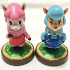 【美品】 どうぶつの森 amiibo リサ カイゾー 2個セット フィギュア
