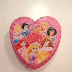 ディズニープリンセス ハート型ケース　クリア　小物入れ