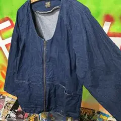 ✨極美品✨Aga アーガ ノーカラーデニムジャケット スコットクラブ 