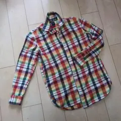 GapKids チェック柄長袖シャツ XXLサイズ