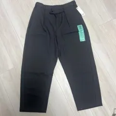 GU ダークグレー ワイドパンツ XL カーブタックパンツ