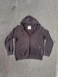 00s old UNIQLO ダブルジップパーカー y2k 古着 フェード 希少