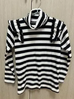 ストライプ長袖カットソー 110