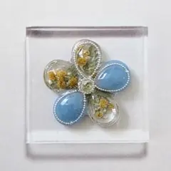 アクアブルー レジン ヘアゴム パーツのみ - メルカリ