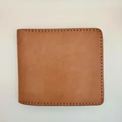 SYRINX Hitoe Fold Liscio キャメル 二つ折り財布 - メルカリ