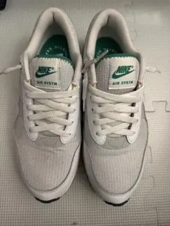 Nike Air max ホワイト/グリーン スニーカー 26.5cm