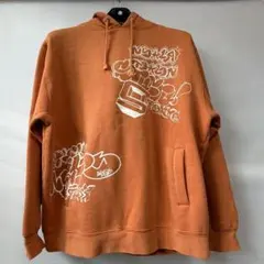 Stussy グラフィティプリント フーディー オレンジのサムネイル