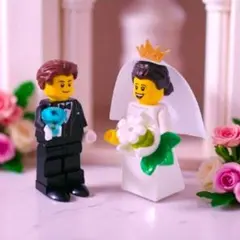 レゴ ミニフィグ ♡ ウェディング 結婚証明 リングピロー S33