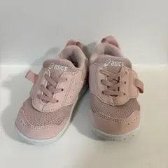 【美品】asics アシックス　ピンク 13cm スニーカー 靴　マイセル