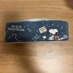 PEANUTS スヌーピー デニム ポーチ ペンケースのサムネイル