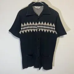 ウエストライド WESTRIDE ダイヤ柄ジャージーニットショートスリーブシャツのサムネイル