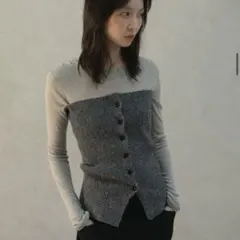 ohotoro】mixed tube knit moca - メルカリ