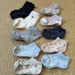 13〜18cm 靴下 10足セット 女児 女の子 保育園 まとめ売り ソックス