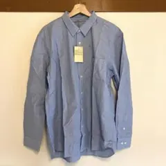 【無印良品】ブロードシャツ　スカイブルー　XXL