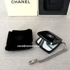CHANEL 両面ミラー ミニコンパクトチャーム　ココマーク　専用箱カバー付き