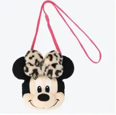 ディズニー パスケース ミニー ポシェット ショルダーバッグ ヒョウ柄 ポーチ