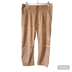 J1900 ミッシュマッシュ テンセル混 テーパードパンツ Mキャメル とろみ感のサムネイル