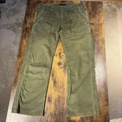 ジョンブル　ワークパンツ オリーブ