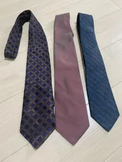 ブランドネクタイ3本セット DKNY DONNA KARAN TAKEO シルク