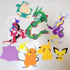 ポケモン ウォールステッカー 8体セット