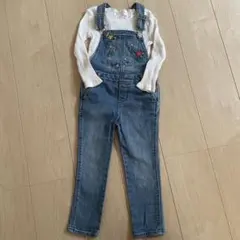 babyGap デニムオーバーオール ロンT セット90 100