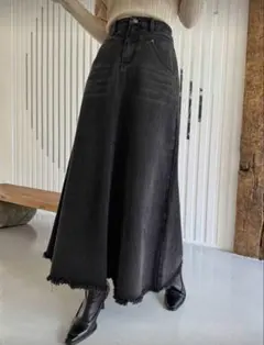 デニム　ロングスカート