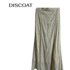 DISCOAT ロングドット水玉　マーメイドスカート　ウエストゴム　ギャル