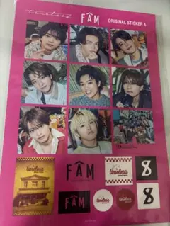 匿名配送　　　FAM オリジナルステッカー A timelesz