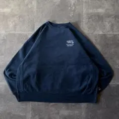 00s Champion スウェット 刺繍ロゴ 紺 4XL A570 ゆるだぼ