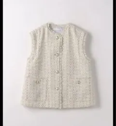 A DAY IN THE LIFE ツイードジレ　クリーム