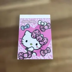 新品 ハローキティ ミニ メモ帳