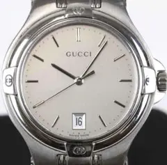 稼動品 GUCCI グッチ 腕時計 9040M メンズ シルバーのサムネイル