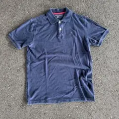 TOMMY HILFIGER ワンポイントロゴ ポロシャツ ネイビーのサムネイル