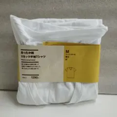 無印 紳士 あったか綿 Vネック半袖Tシャツ M