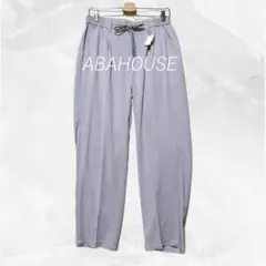 a1670 新品ABAHOUSE タックテーパードイージーパンツ ドローコード付