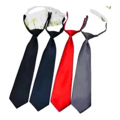 ♡ネクタイ♡無地♡制服♡学生♡片手装着♡ユニセックス♡