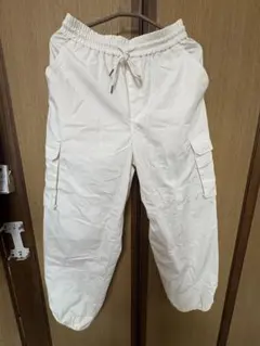 GUホワイトカーゴパンツ