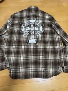 DOG TOWN ウールネルシャツ　ブラウン　XL