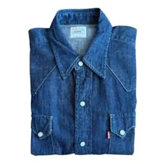 LEVI’S ショートホーン ウエスタンデニムシャツ USA企画 USA製
