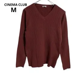 シネマクラブ　CINEMACLUB トップス　ニット　Vネック　Mサイズ
