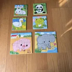くもん　動物デザインの6ピースパズル