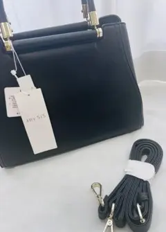 anySISハンドバッグ ショルダーストラップ付 ブラック