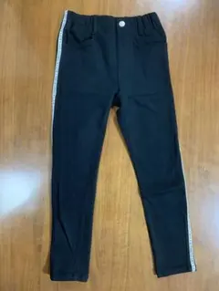 ALGY サイドライン ロングパンツ ブラック