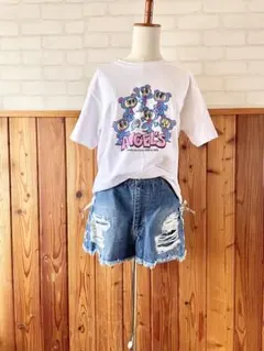 ANGELBLUE レディース ナカムラくん復刻 Tシャツ 半袖 M-LサイズQ