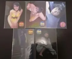 奥菜恵　アイドルタレントカード　クリア5枚セット