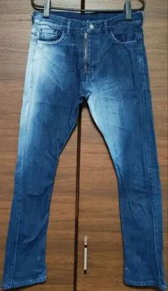 LAD MUSICIAN 46 フロントジップ デニムパンツ ブルーのサムネイル