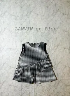 LANVIN en Bleu ランバンオンブルー　ギンガムチェックブラウス