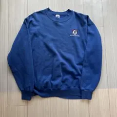 ネイビー トレーナー ロゴ刺繍付き