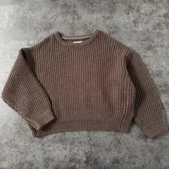 【CIAOPANIC TYPY】編みニットそで配色プルオーバー XL